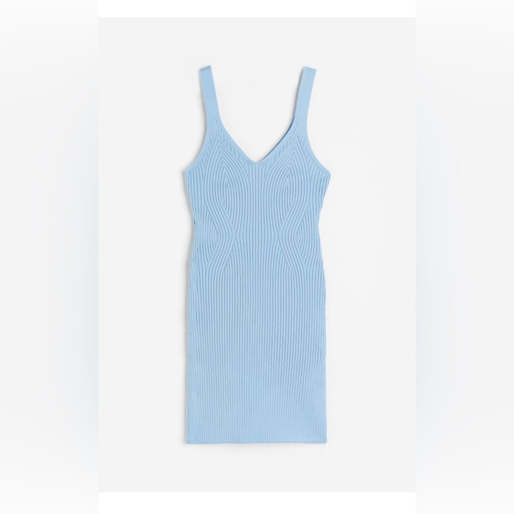 RIB-KNIT BODYCON DRESS XS